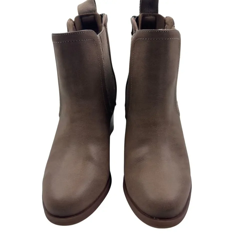 Blowfish Malibu Praline Vegan Faux Leather Wide Chelsea Boots Women's Size 6.5